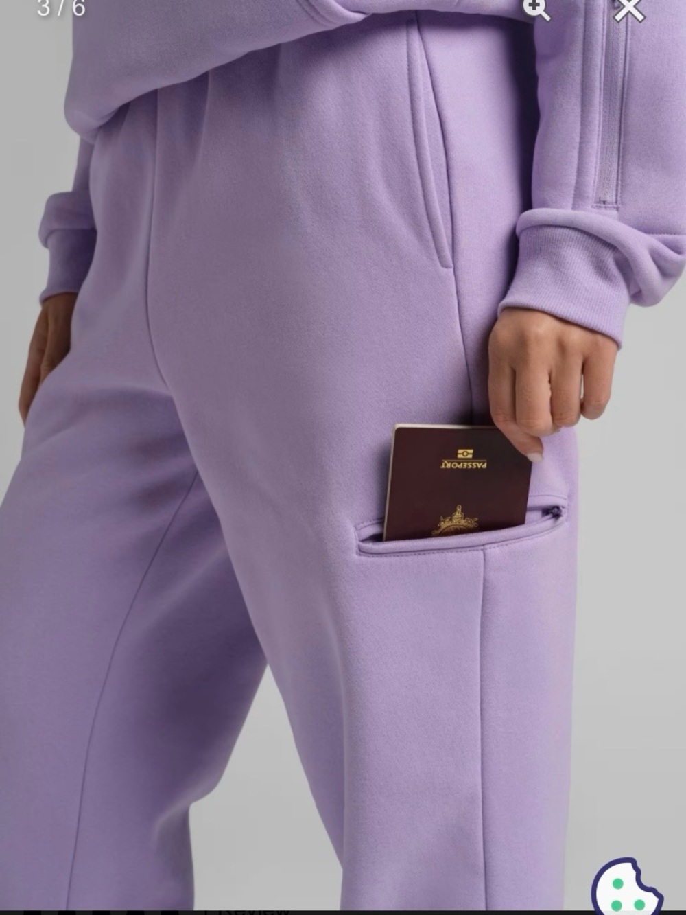 Comfrt airplane mode joggers sweatpants lilac purple women’s lavender L SALE